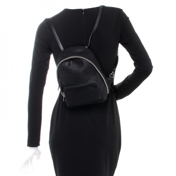 STELLA MCCARTNEY 2 WAY FALABELLA BLACK BACKPACK main image 6